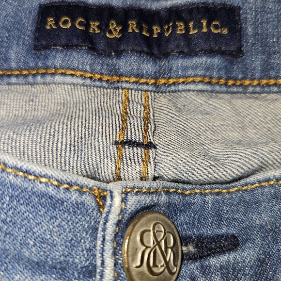 Rock & Republic Womans Blue Jeans Size 8 - Picture 16 of 16